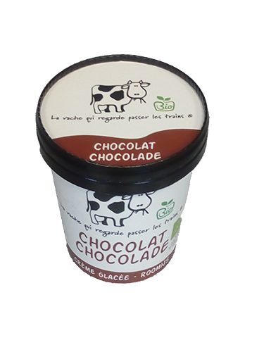 La Vache Chocolat crème glacée bio 500ml